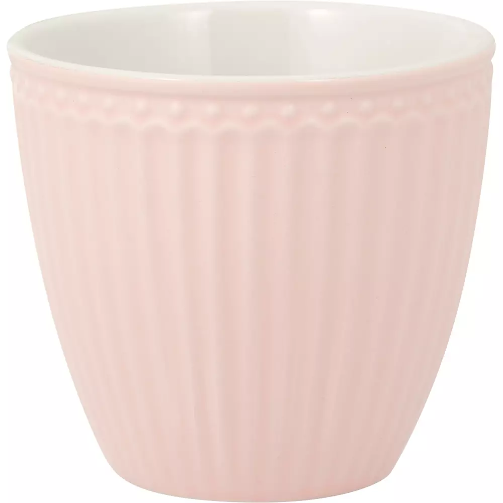 Lattekopp Alice Pale Pink D10, 5707463146058, STWLATAALI1906, Kjøkken, Krus og Skåler, GreenGate, Latte cup Alice pale pink