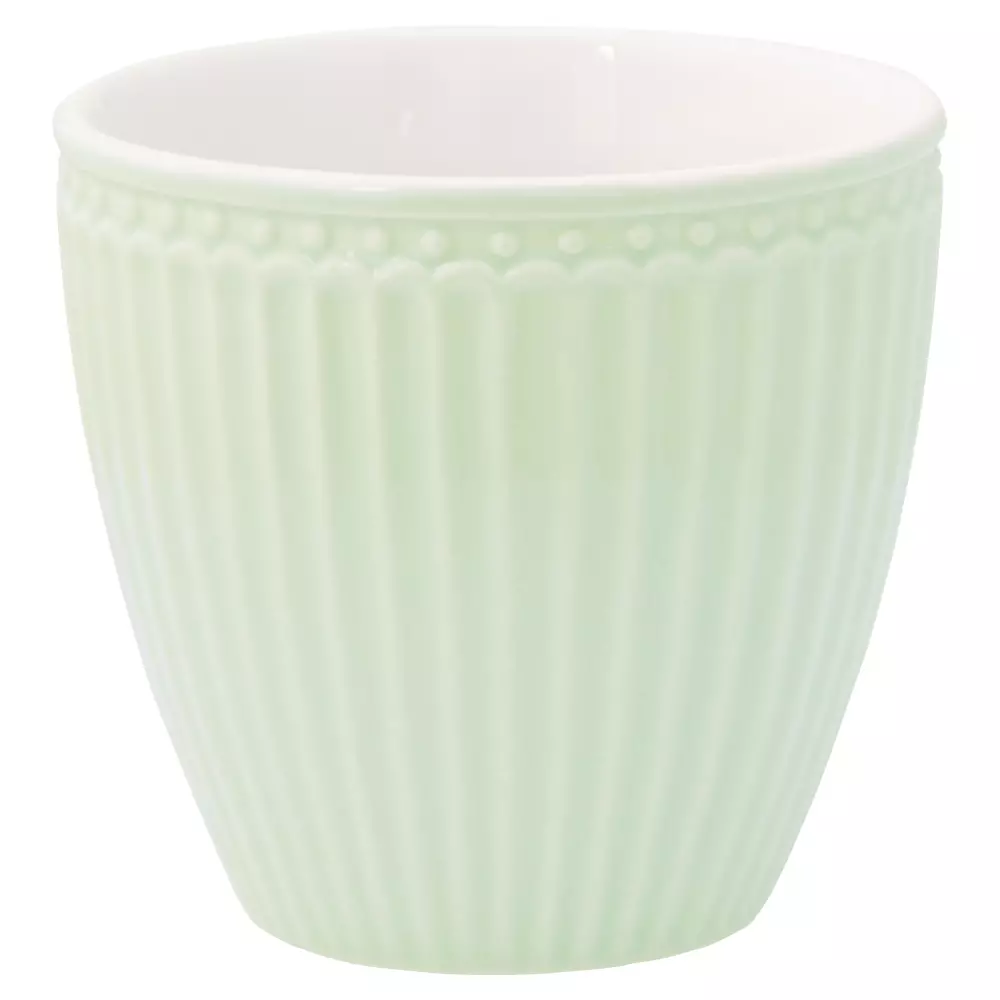 Lattekopp Alice Pale Green D10, 5707463146072, STWLATAALI3906, Kjøkken, Krus og Skåler, GreenGate, Latte cup Alice pale green