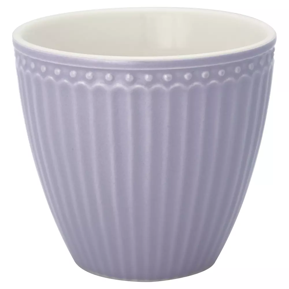 Lattekopp Alice Lavender D10, 5707463393421, STWLATAALI7206, Kjøkken, Krus og Skåler, GreenGate, Latte cup Alice lavender