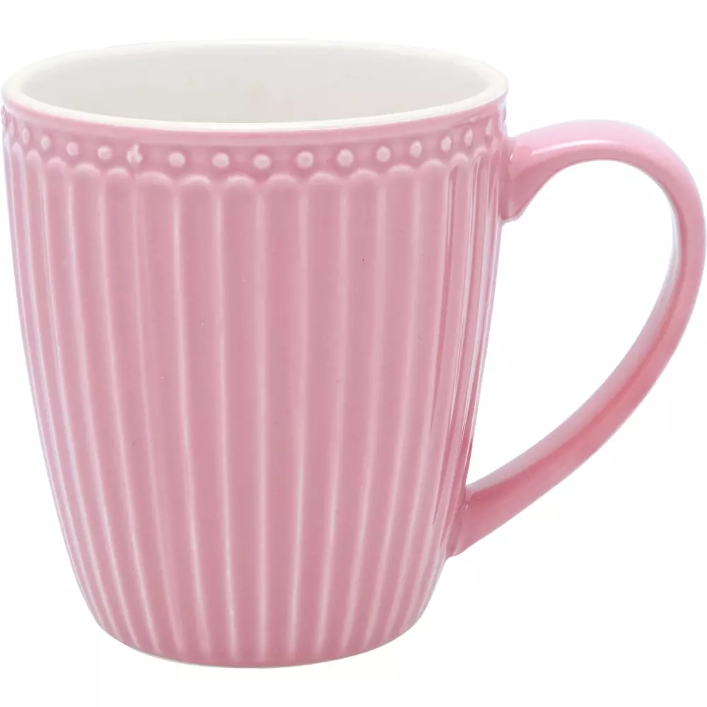 Kopp Alice Dusty Rose D9, 5707463408774, STWMUGAALI1106, Kjøkken, Krus og Skåler, GreenGate, Mug Alice dusty rose