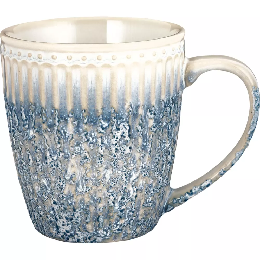 Kopp Alice Ripple Blue, 5707463499116, STWMUGAALI2006, Kjøkken, Krus og Skåler, GreenGate, Mug Alice ripple blue