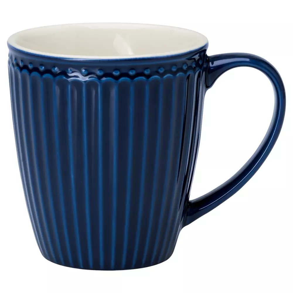 Kopp Alice Dark Blue, 5707463204505, STWMUGAALI2206, Kjøkken, Krus og Skåler, GreenGate, Mug Alice dark blue