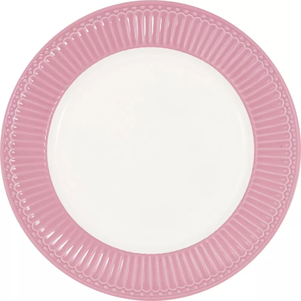 Tallerken Alice Dusty Rose, 5707463408859, STWPLAAALI1106, Kjøkken, Asjetter & Tallerkener, GreenGate, Plate Alice dusty rose