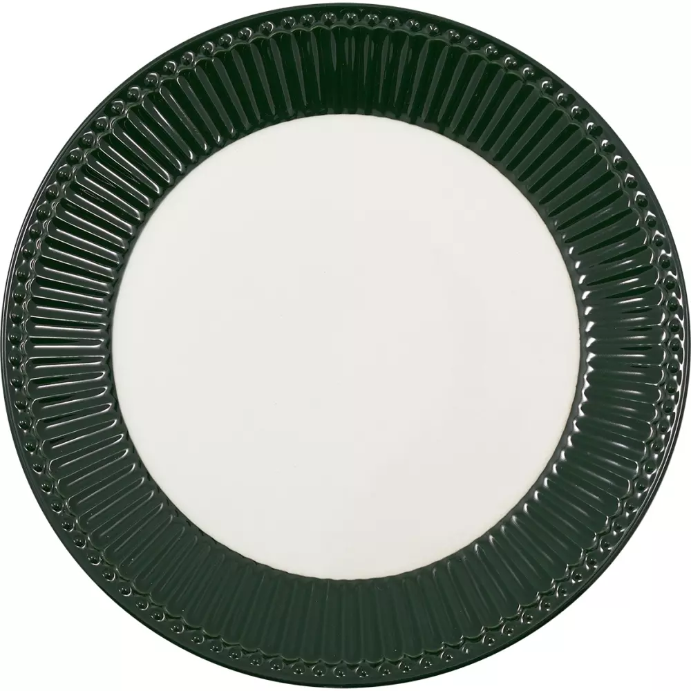 Alice Asjett Forest Green, 5707463443799, STWPLAAALI3006, Kjøkken, Serviser, GreenGate, Plate Alice pinewood green