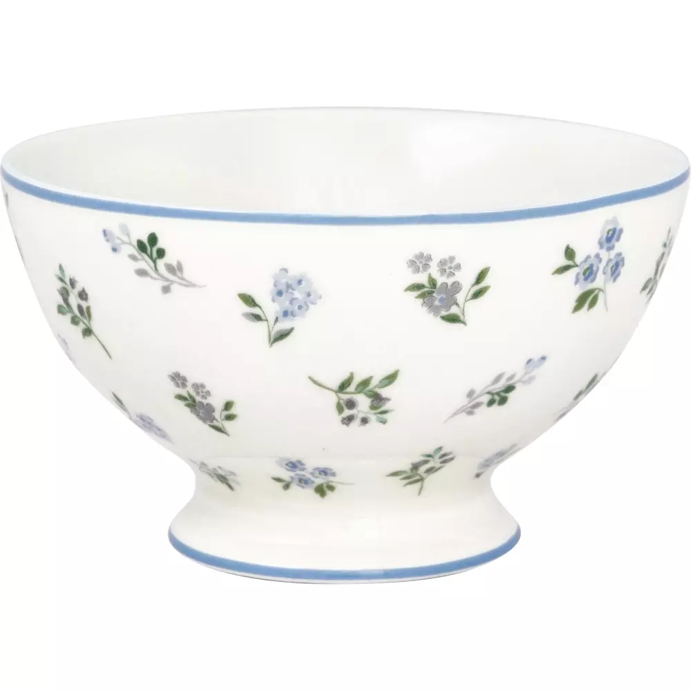 Tallerken Suppe Christina White 500ml, 5707463489872, STWSOUCIS0106, Kjøkken, Krus og Skåler, GreenGate, Soup bowl Christina white