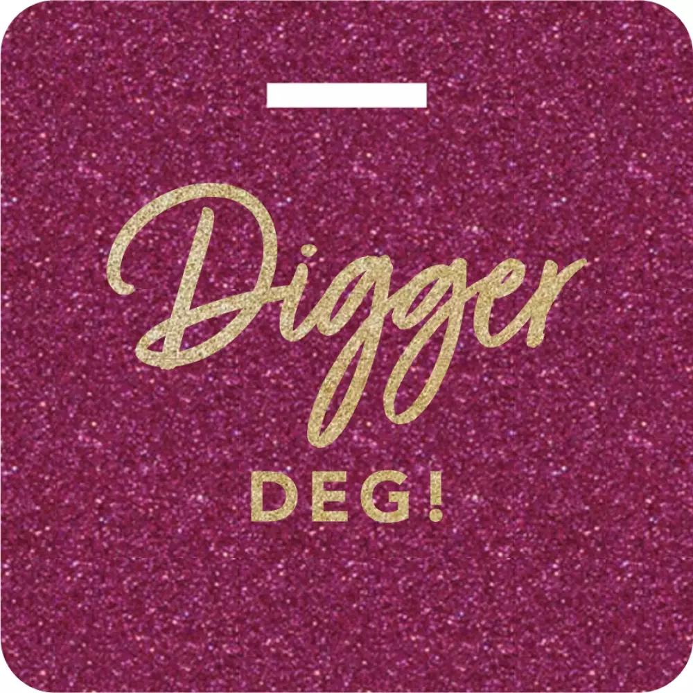 Glittertag Digger Deg!, 7073072006273, TC11, Party, Flaskekort & Tags, NORWAY DESIGNstudio, Digger deg!