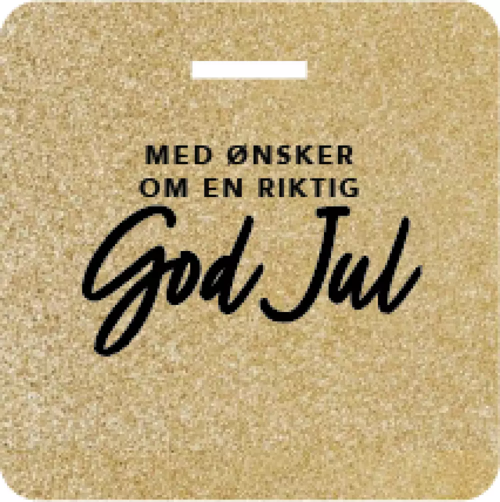 God Jul, glittertags