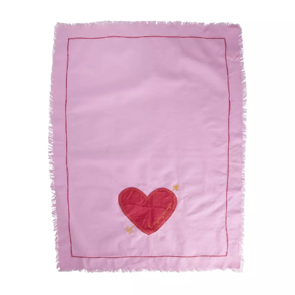 Kjøkkenhåndkle Everyday Magic, 5708315258912, TTOW-EVMA, Tekstil, Kjøkkentekstiler, Rice, Enzyme Washed Cotton Tea Towel with Everyday Magic Application - Pink