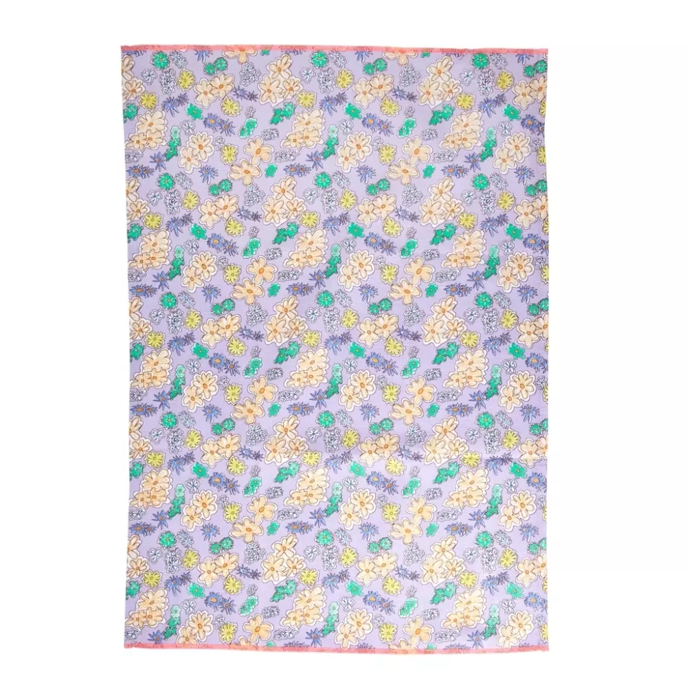Kjøkkenhåndkle Blomsterprint 70x50, 5708315216714, TTOW-FLPA, Tekstil, Kjøkkentekstiler, Rice, Cotton Tea Towel - Lavender - Flower Painting Print