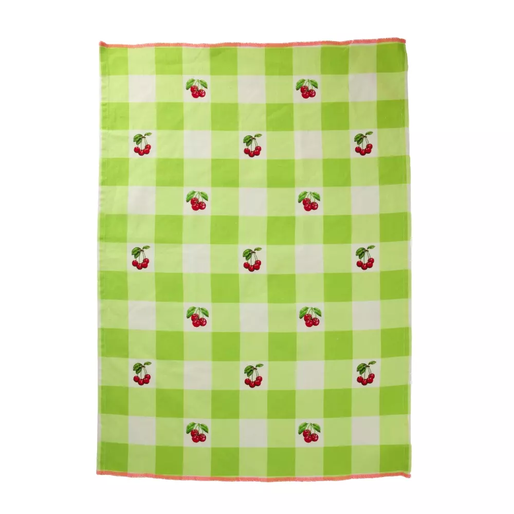 Oppvaskhåndkle Love Therapy Cherry, 5708315256581, TTOW-LTCH, Tekstil, Kjøkkentekstiler, Rice, Cotton Tea Towel with Love Therapy Cherry Print