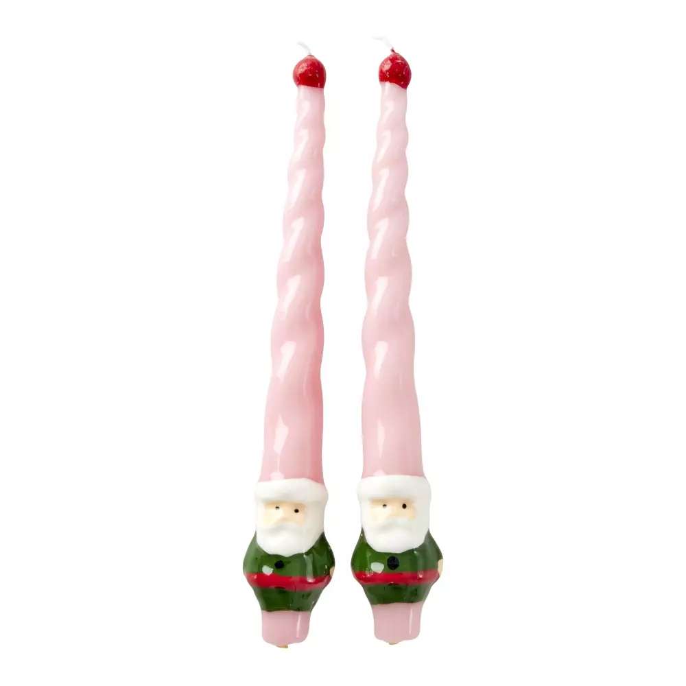 Kronelys Nisse 2pk, 5708315254655, XCDCA-SANTA, Interiør, Diverse Interiør, Rice, Candles in Santa Shape - 3HR - 2-pack