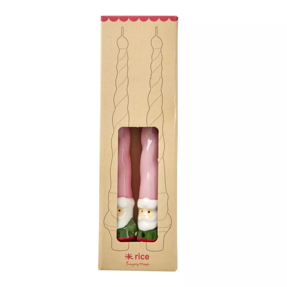 Kronelys Nisse 2pk, 5708315254655, XCDCA-SANTA, Interiør, Diverse Interiør, Rice, Candles in Santa Shape - 3HR - 2-pack