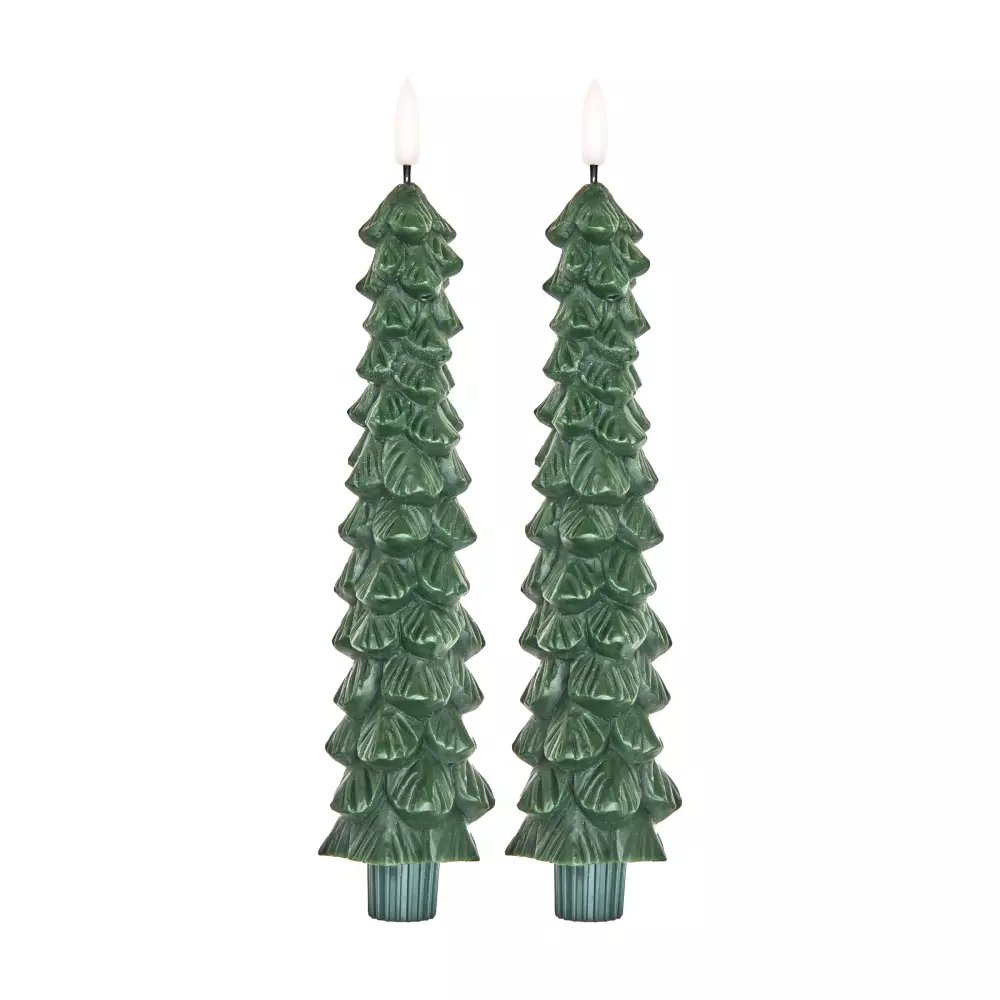 Juletre Led-lys 2pk, 5708315260007, XLEDC-TREE, Interiør, Lys, Rice, LED Candle i Xmas Tree Shape - 2-pack