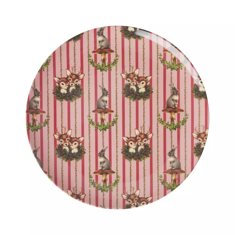 Melaminasjett Sweet Forest D20, 5708315255720, XMESP-PH4SWFO, Kjøkken, Melamin- & Treservise, Rice, Melamine Side Plate with Sweet Forest Print