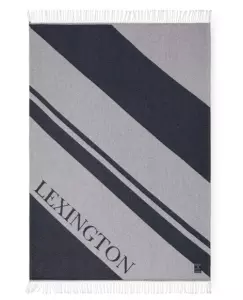 Lexington Icons Pledd Med Logo Blå/Hvit