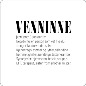 Definisjon Glassbrikke - Venninne