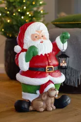 Santa Figur m/ Lykt