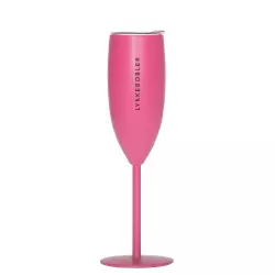 Termo-champagneglass mørk rosa BOBLELYKKE