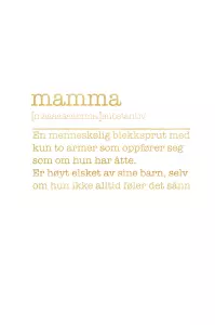 Kort Mamma Definisjon