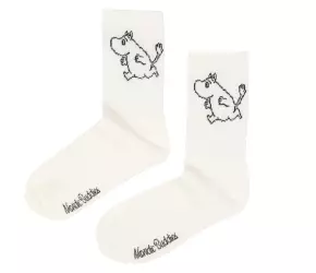 Moomin Retrosokker Moomin Hvit