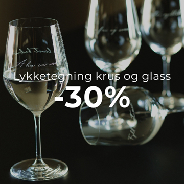 Lykketegning glass og krus