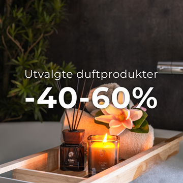 Duftlys og duftpinner på kampanje