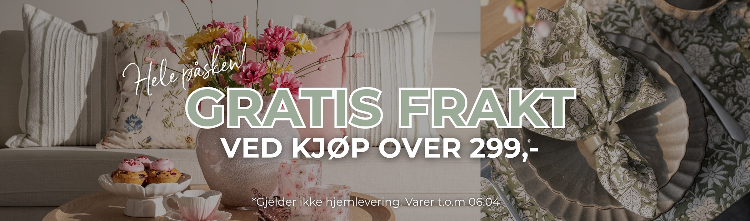 GRATIS FRAKT ved kjøp over 299,-