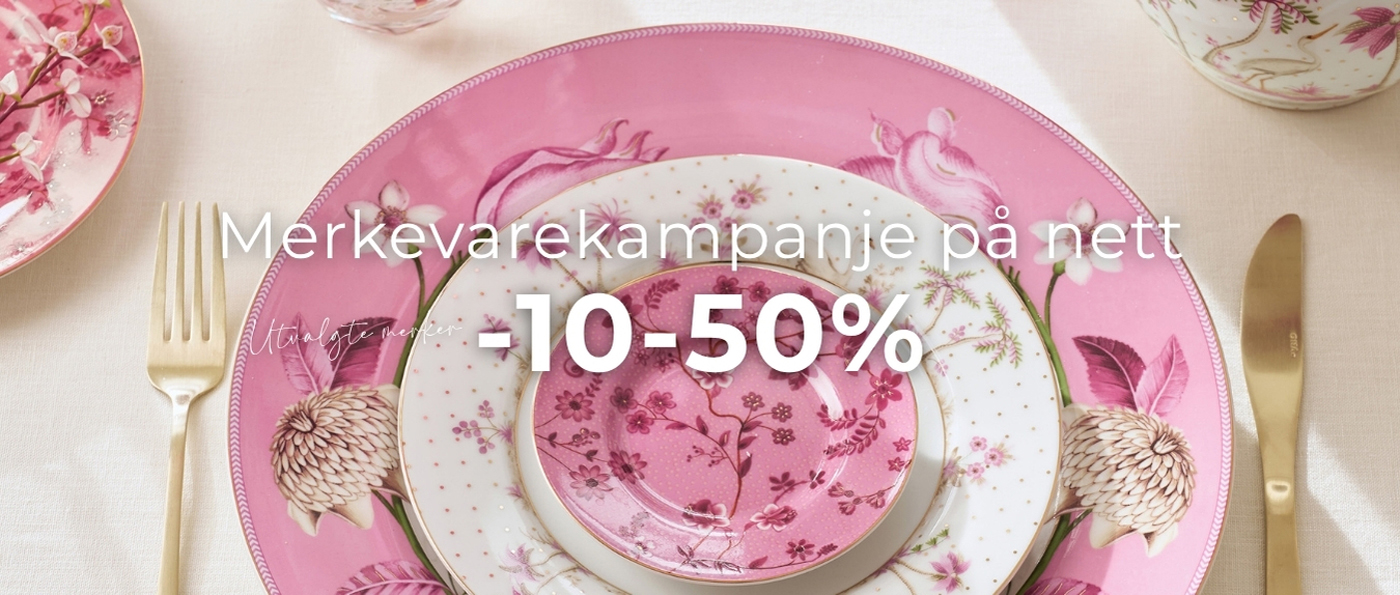 Merkevarer på kampanje i nettbutikken