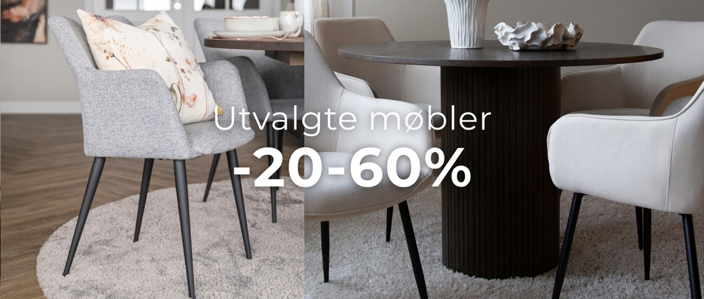Møbler på kampanje
