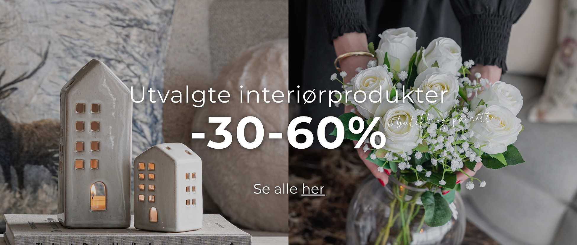 Interiørprodukter på kampanje 