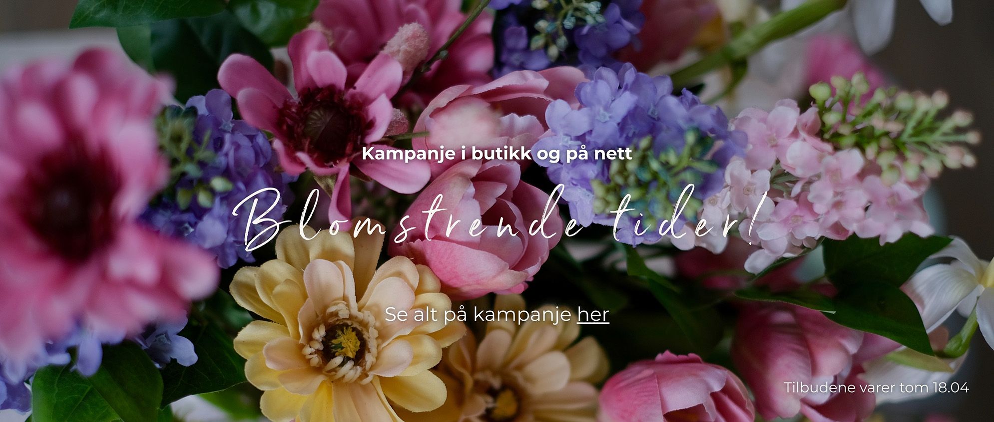 Kampanje i butikk og på nett