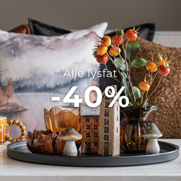 Alle lysfat -40%