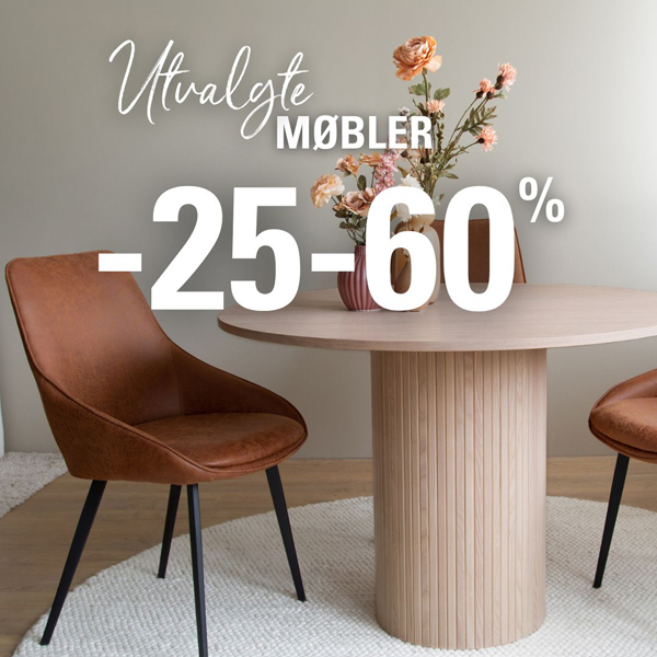 Utvalgte møbler på kampanje