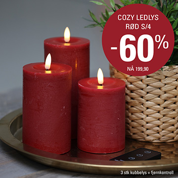 Cozy ledlys rød