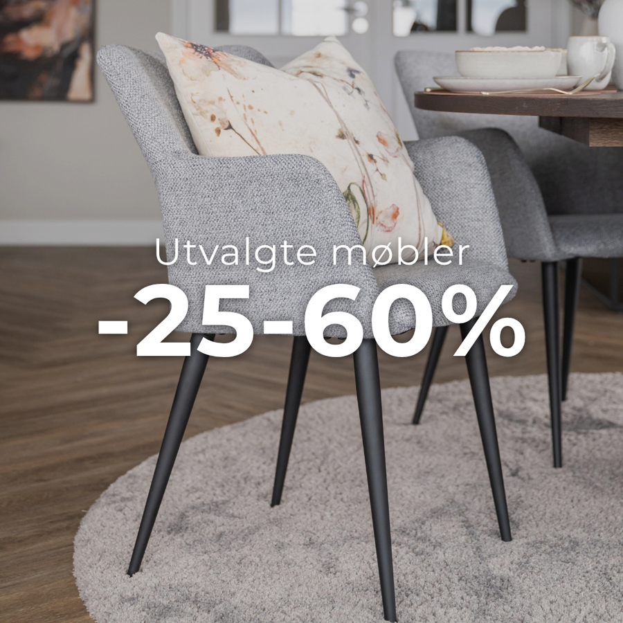 Møbler på kampanje 