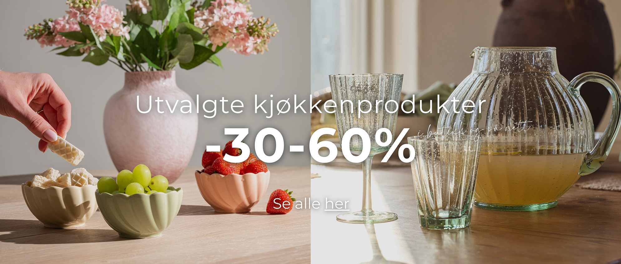 Kjøkkenvarer på kampanje