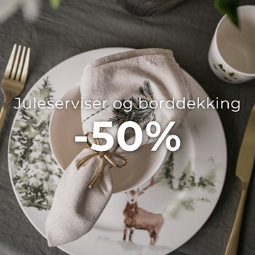 Juleserviser 50%