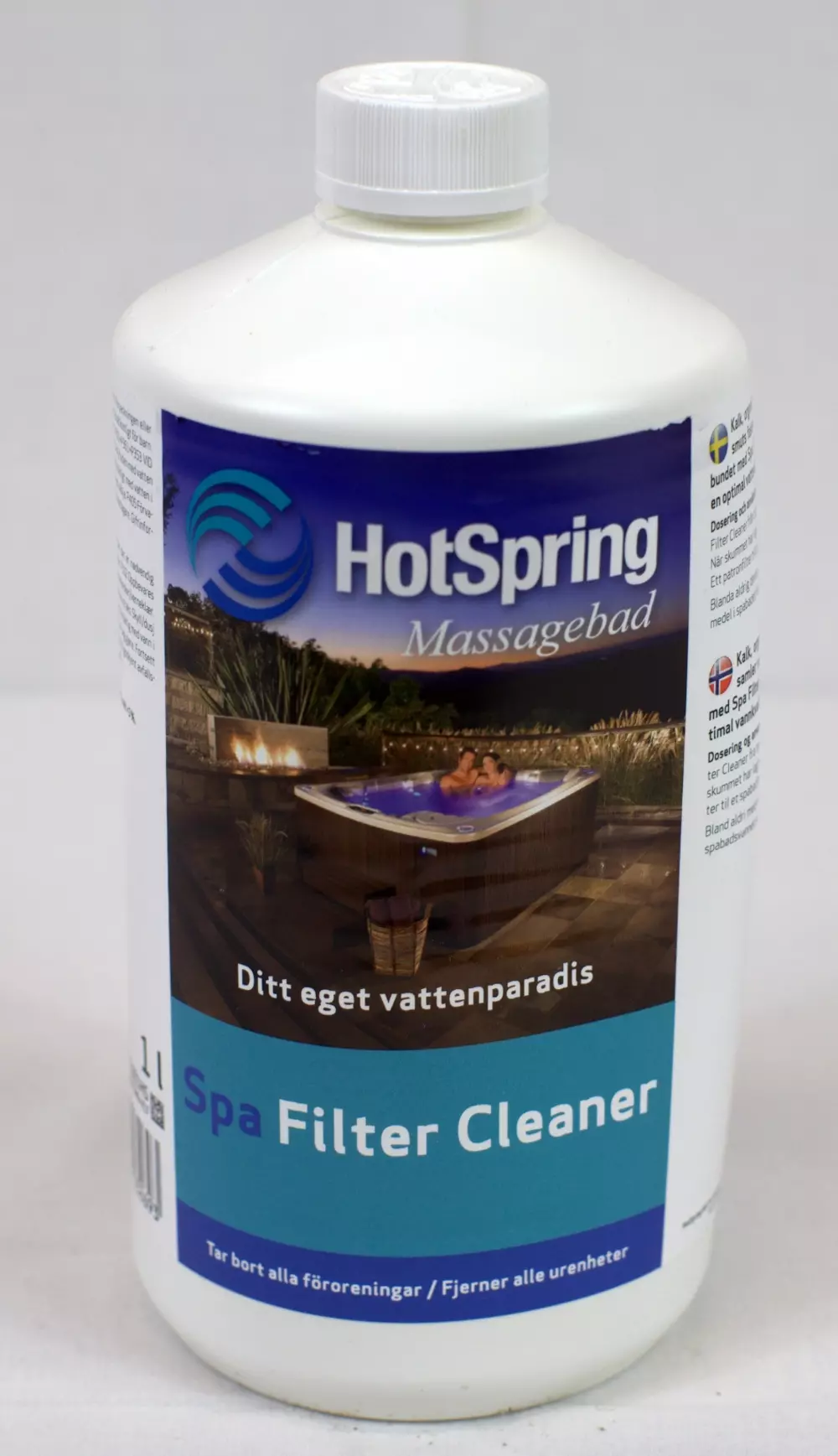 Spa Filter Cleaner 1 ltr, 4029156032693, 100087, HOTSPRING Spa Filter Cleaner, 1,0 ltr flaska, 4541001HS, For en optimal vannkvalitet