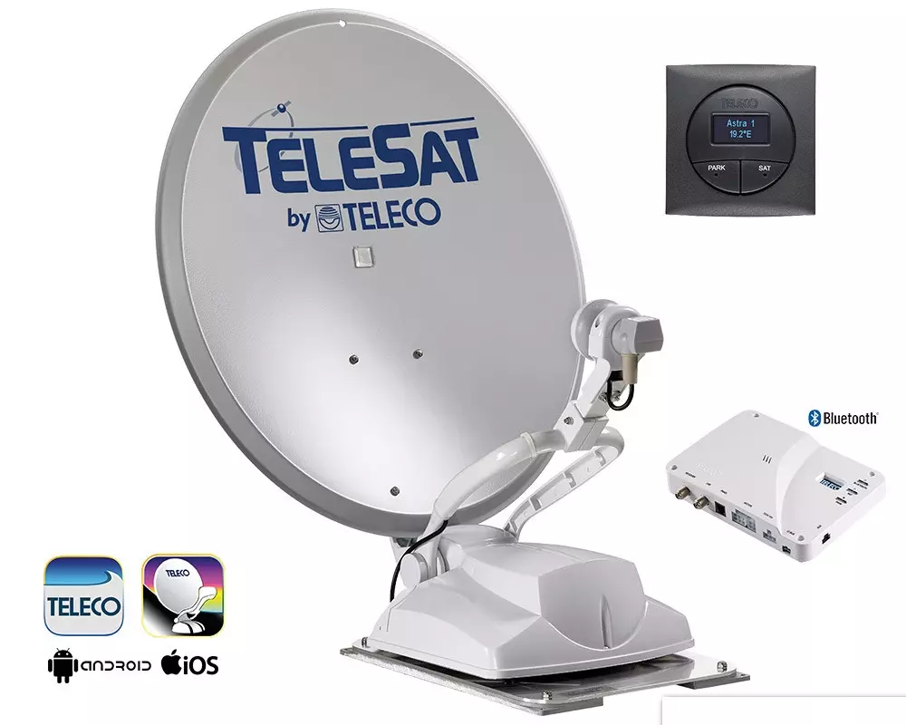 Parabolantenne Teleco TeleSat 85cm helautomatisk, 8056370257539, 1620141887, ELEKTRISK, Multimedia og antenner, Teleco, CARAVAN SUPPLY AS, 50147, Rask levering!, 10039