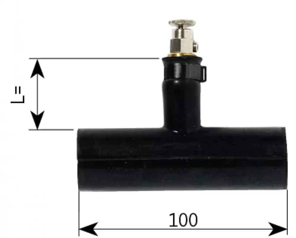 Gummiskjøt m/lufting 22mm - 100, 2066181865614, 1900516, VARME, KJØL OG KLIMA, Varmesystemer, Alde, NEPTUS AS, 100 x (L) = 30 mm.