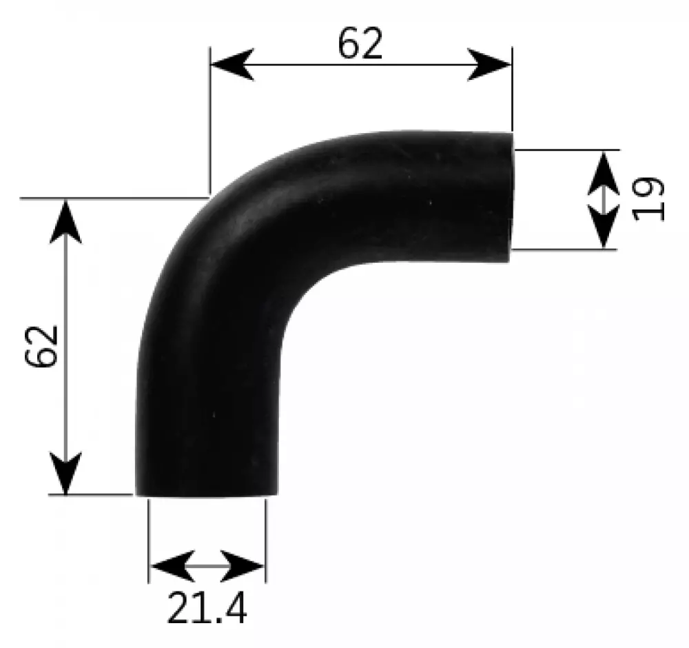 Gummireduksjonsvinkel 19-21,4 mm - 62x62 mm, 6683727148510, 3000509, VARME, KJØL OG KLIMA, Varmesystemer, Alde, NEPTUS AS, Alde Compact