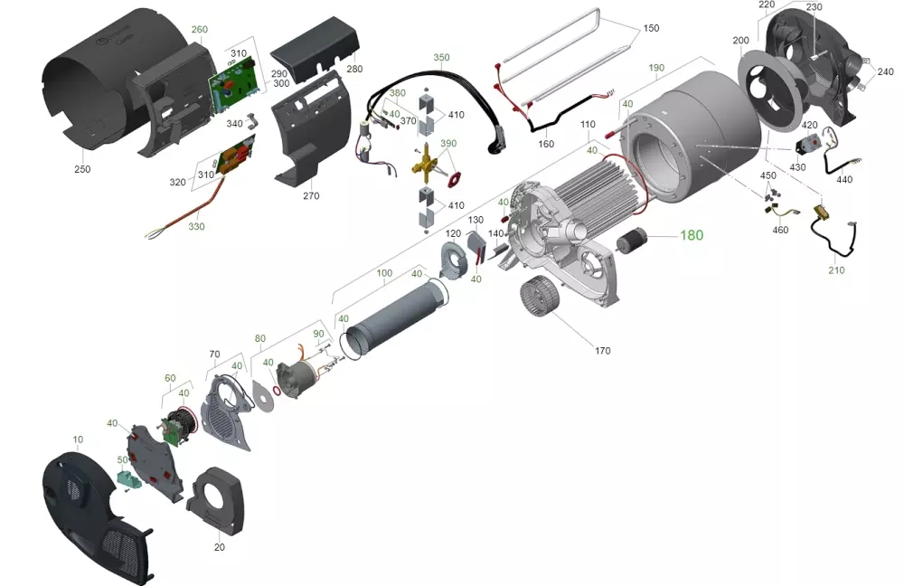 Viftemotor omluft Combi, 4052816007519, 34020-61300, VARME, KJØL OG KLIMA, Varmesystemer, Truma, NEPTUS AS, Viftemotor for Truma Combi fra 2007 -, Truma Combi