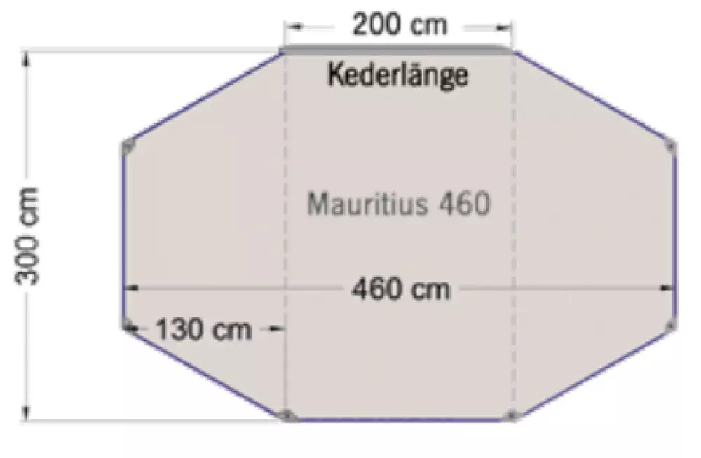 Re-Tent solseil Mauritius 460, 4043729166936, 900576, TELT OG MARKISER,  Diverse, Reimo Tent, REIMO REISMOBIL-CENTER