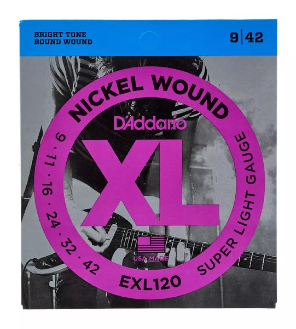 STRENGESETT, EL-GITAR, D'ADDARIO EXL, 009-042, EXL120, 019954141295, 108961, INSTRUMENTER