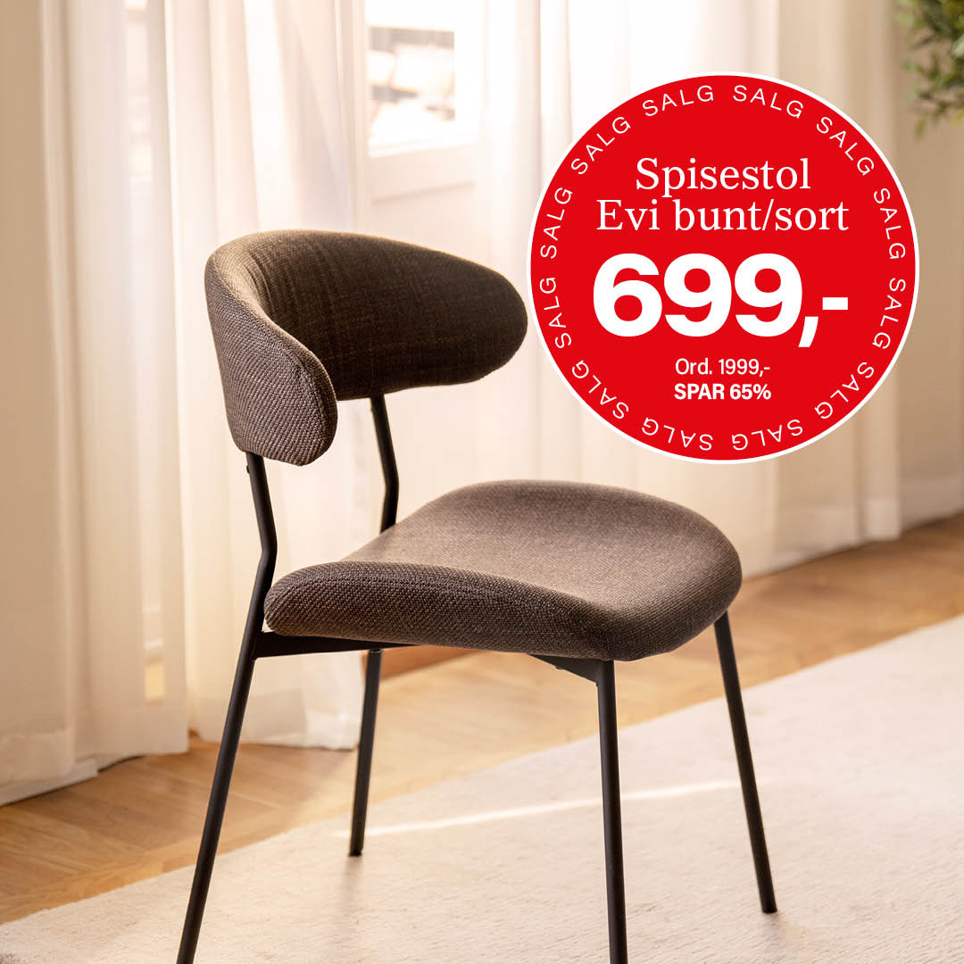 Salgsbanner spisestol evi