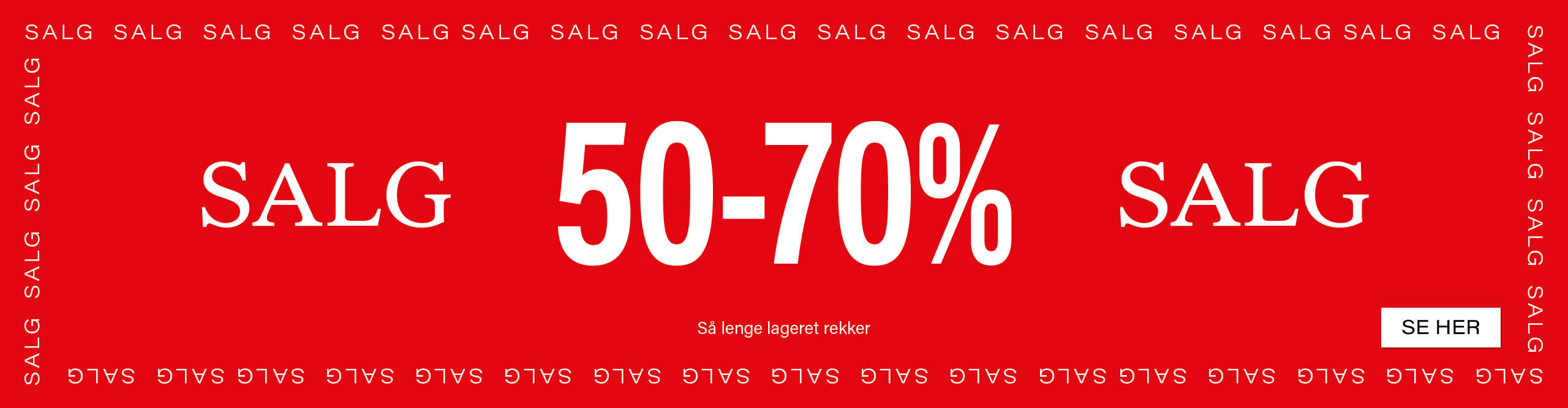 Salgsbanner 50-70%