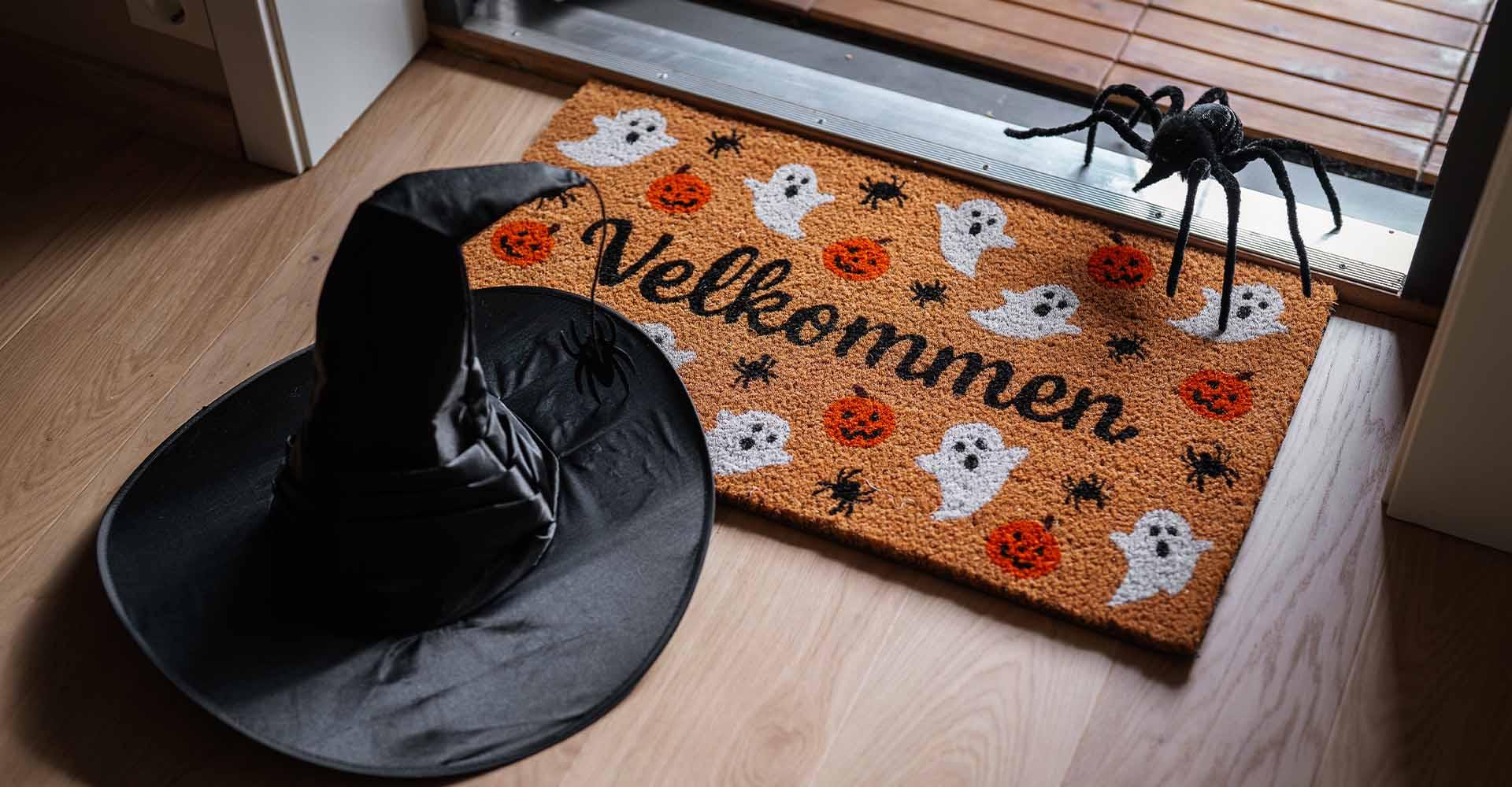 Halloweenpynt i høstfarger