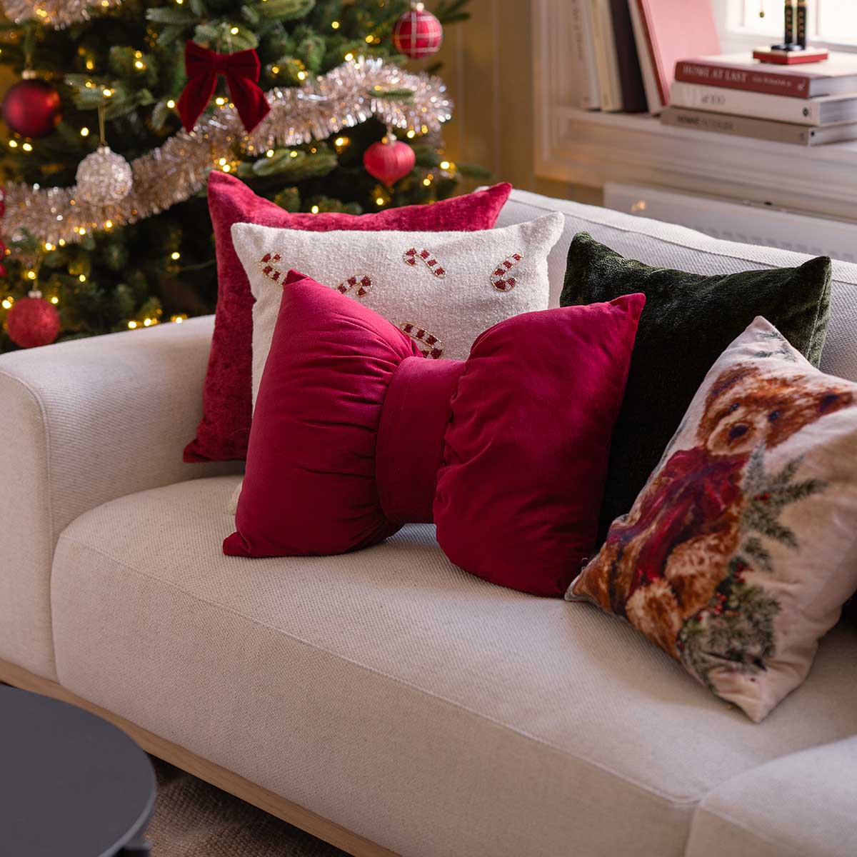 Juleputetrekk i sofa