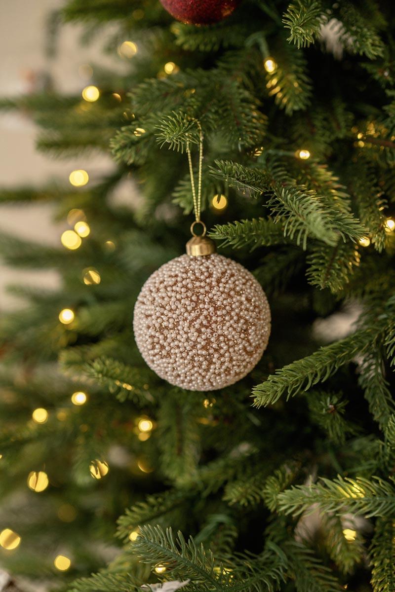 Julekule perledryss