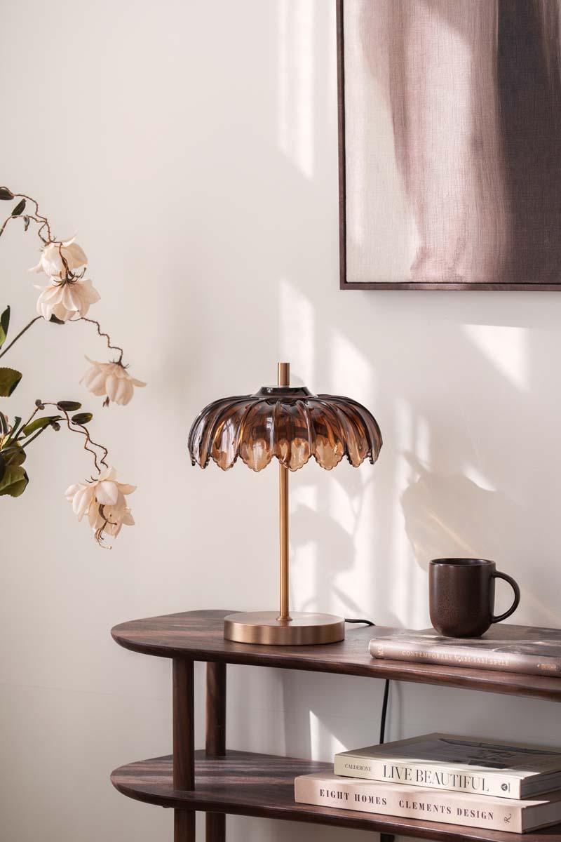 Bordlampe Heritage med kopp og bilde